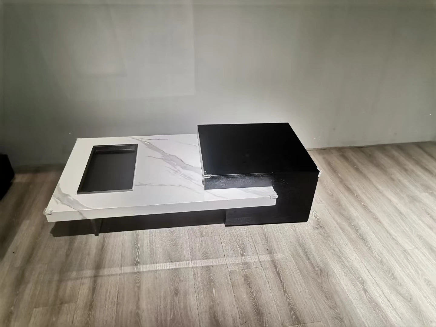 Nordic design rectangular ceramic Italian home interior living room furniture coffee table acrylic legs loft coffee table
