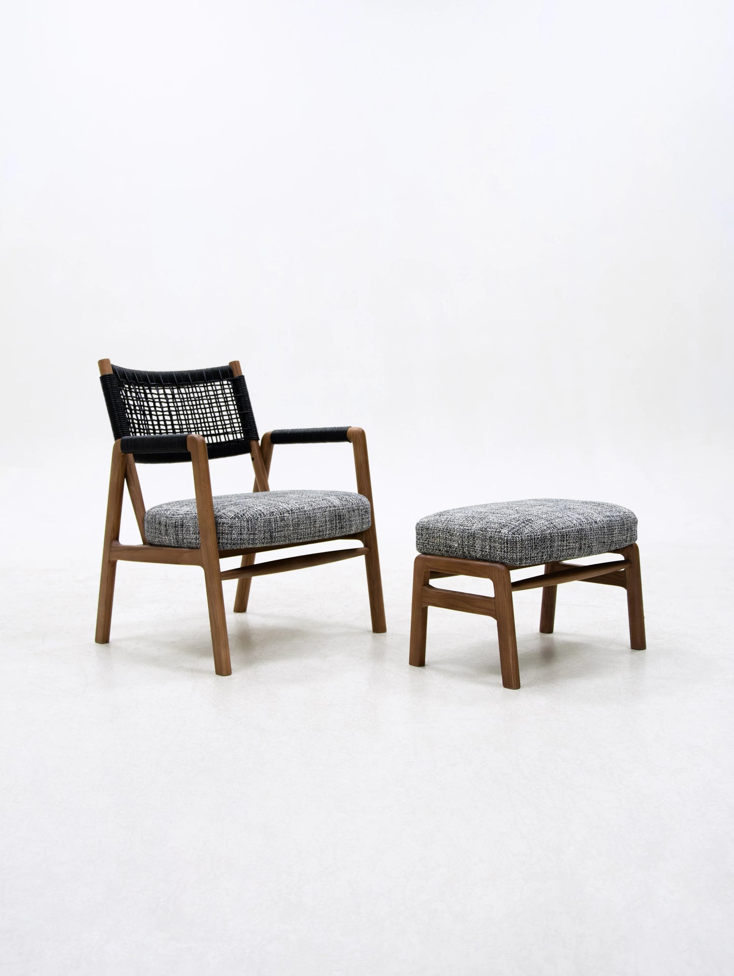 Ash wood Japanese SABI WABI woven seats Armchairs Home living room furniture, bedroom and villa with relaxing seats