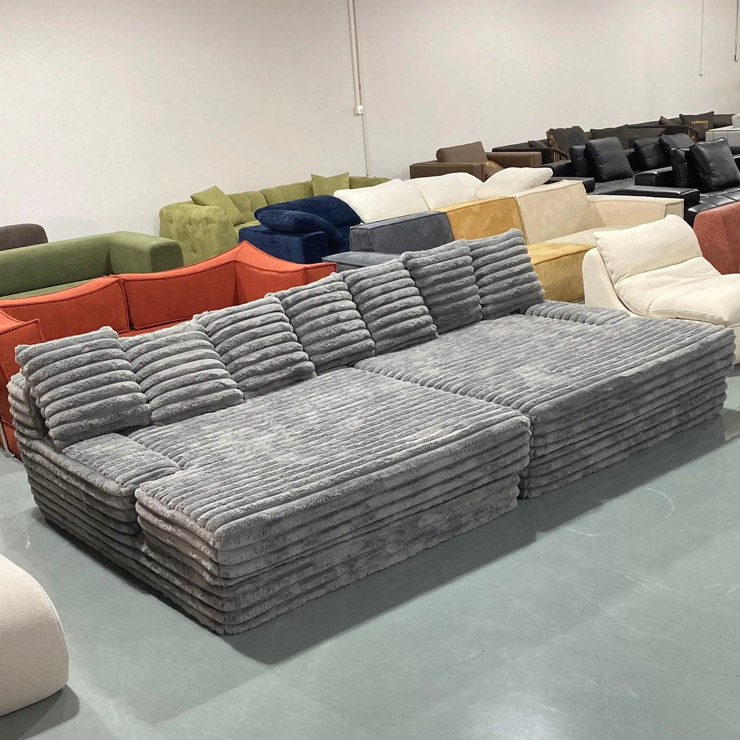Factory direct sales compressed down sofa high quality fabric sofa modular combination sofa sofa set