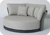 Modern hotel swimming pool outdoor furniture luxury round sun chair garden sun bed sofa