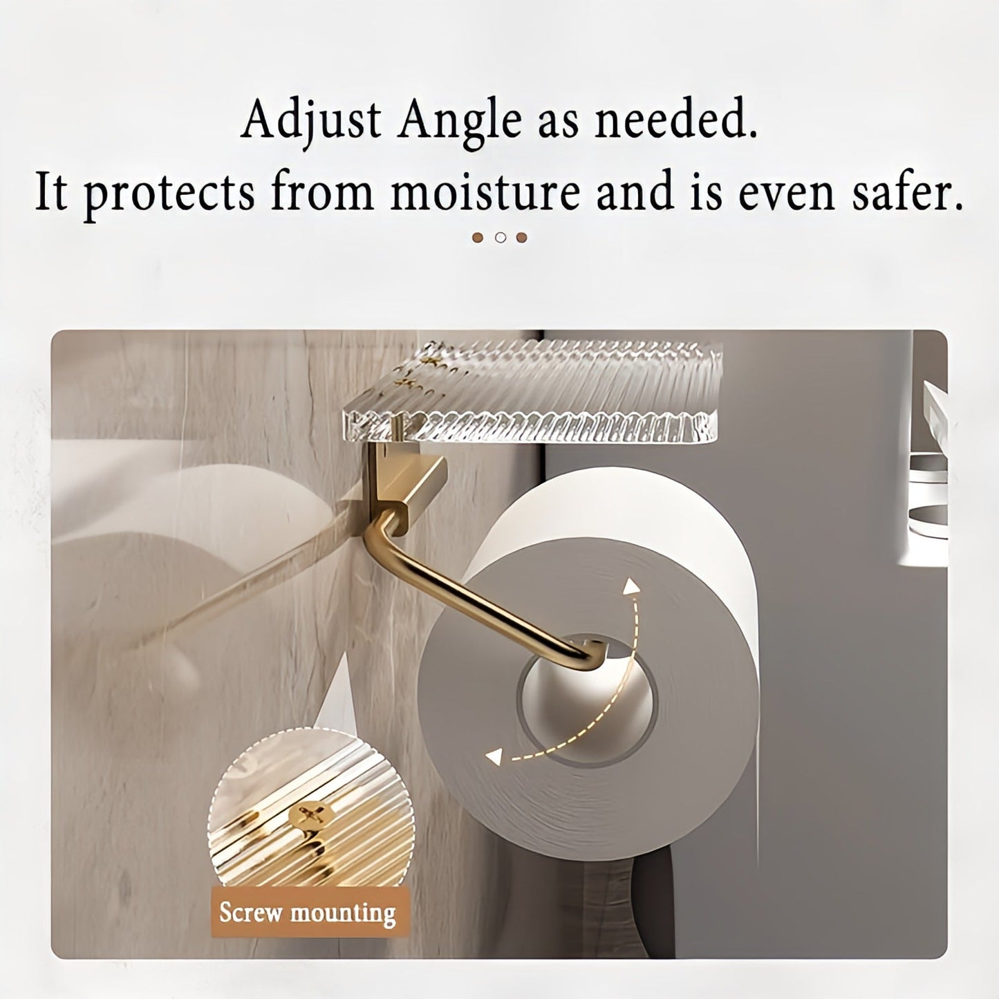 Modern Acrylic Toilet Paper Holder
