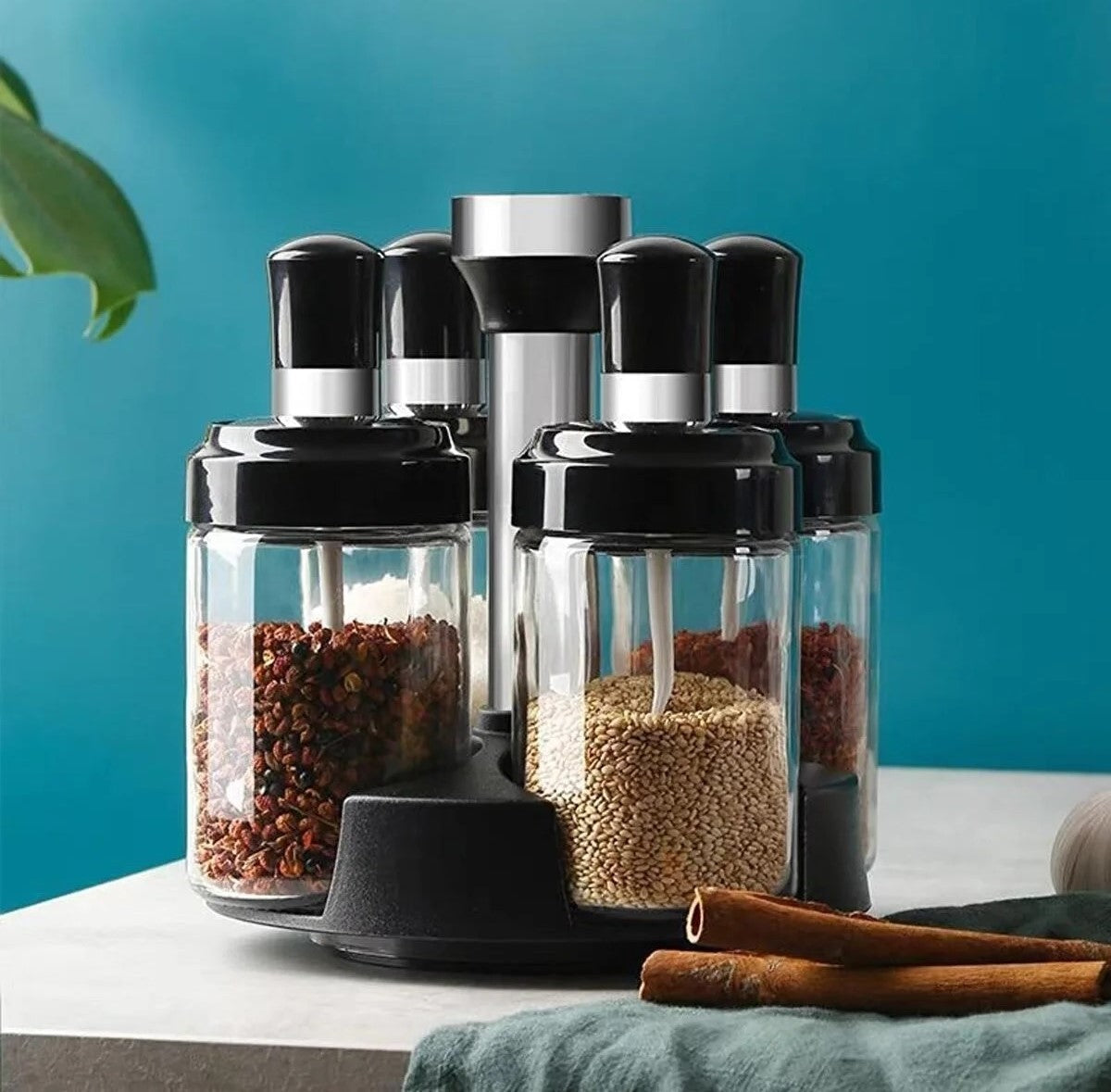 Spice Holders with Spoons