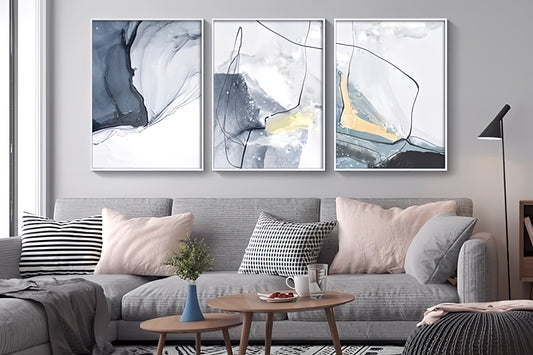 Watercolor Line Prints Art Posters