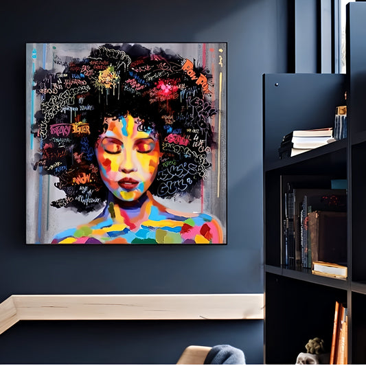 Abstract African Woman Portrait