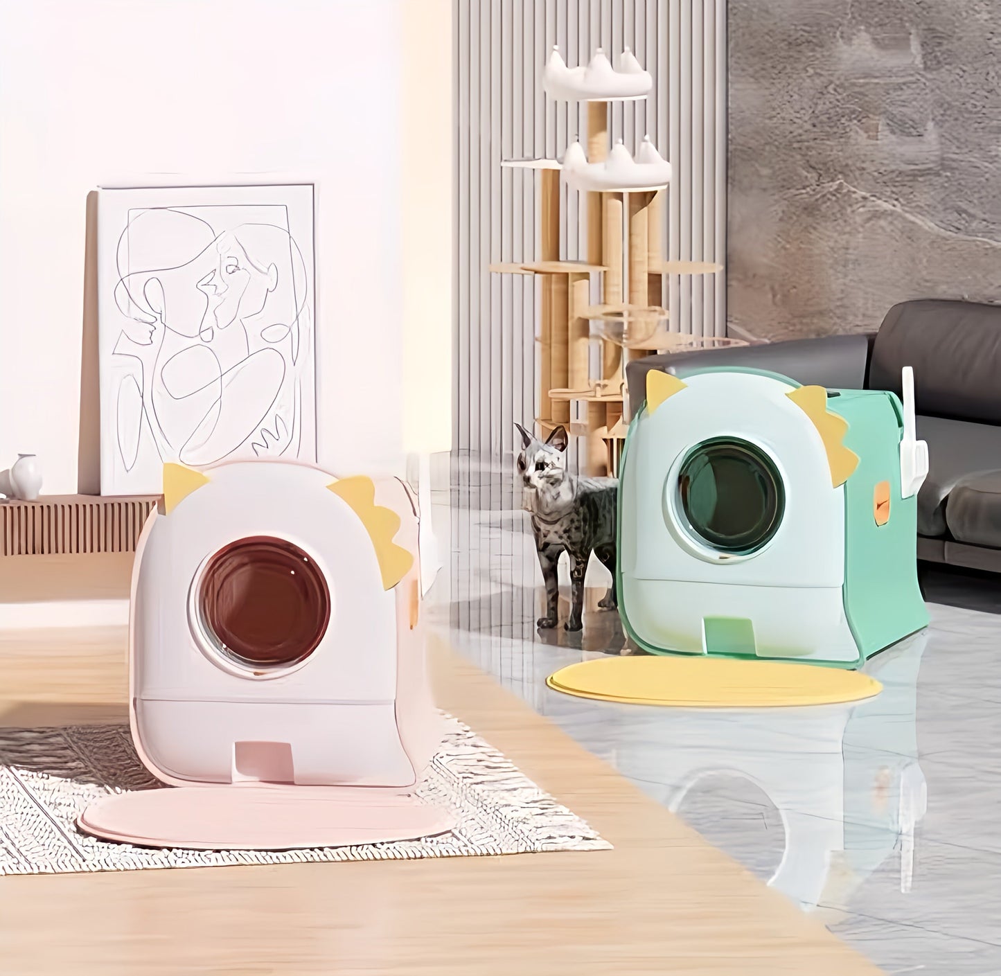 Dinosaur Litter Box
