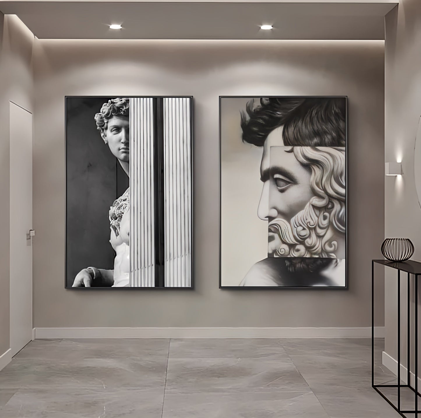 Nordic David Sculpture Canvas