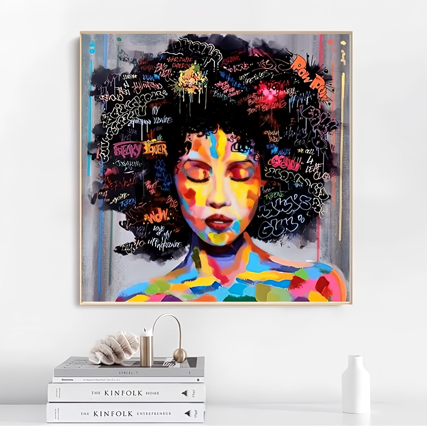 Abstract African Woman Portrait