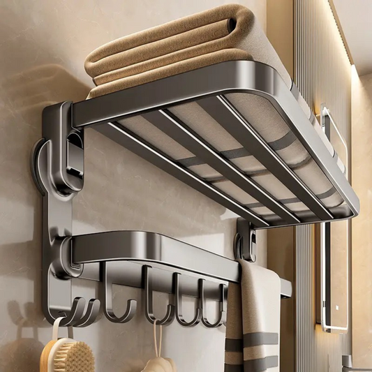 Foldable Bathroom Towel Rack