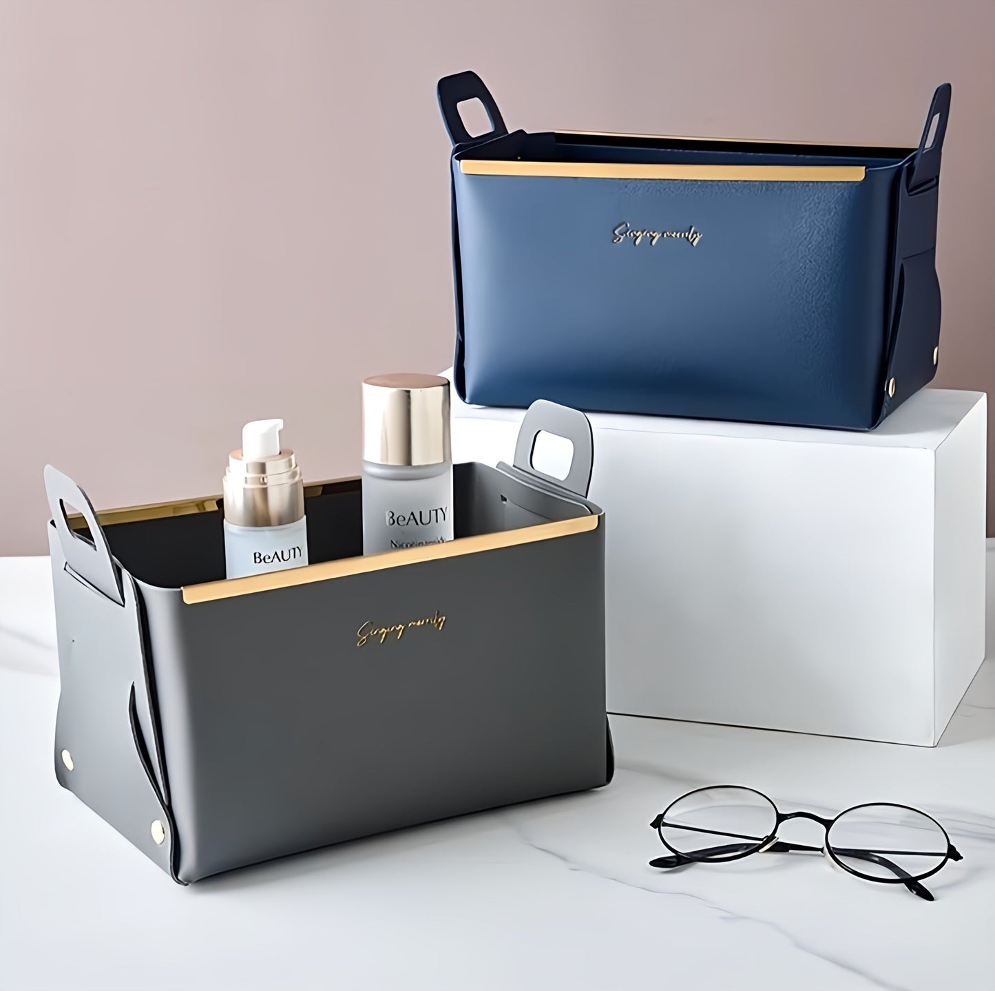 Foldable PU Leather Box