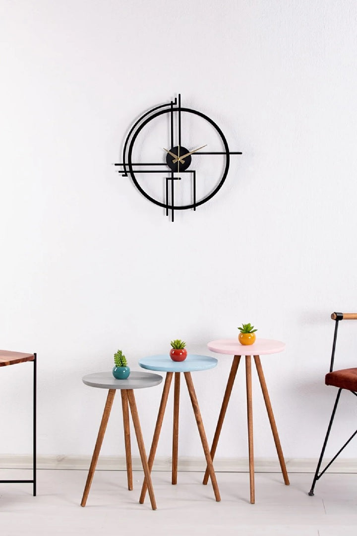 Black Wall Clock