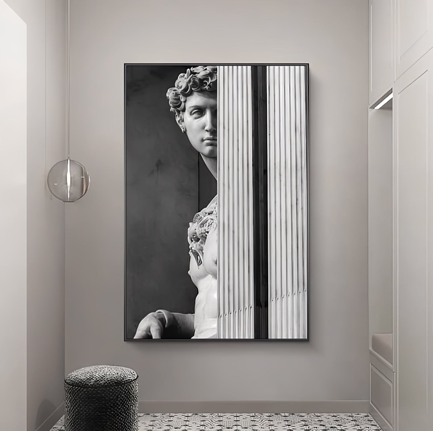 Nordic David Sculpture Canvas