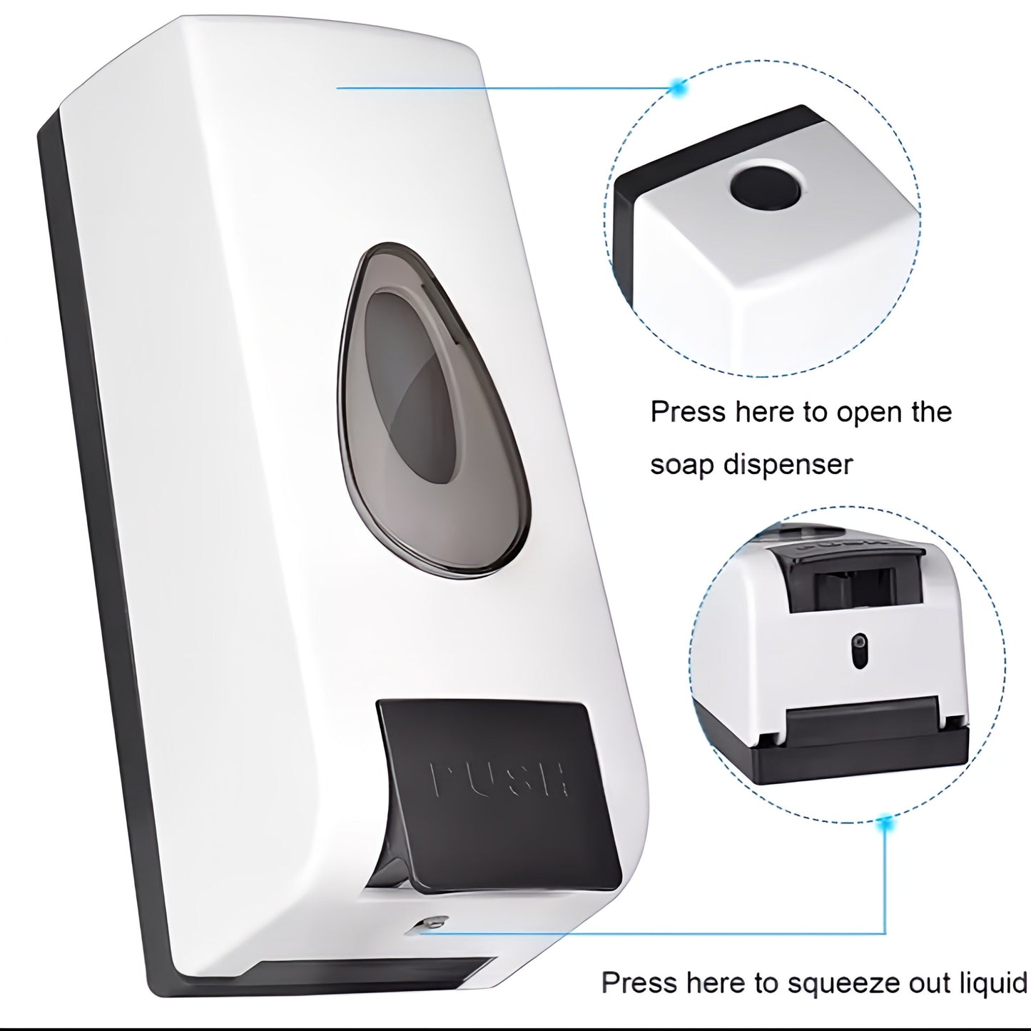 Wall-Mounted Liquid Soap Dispenser