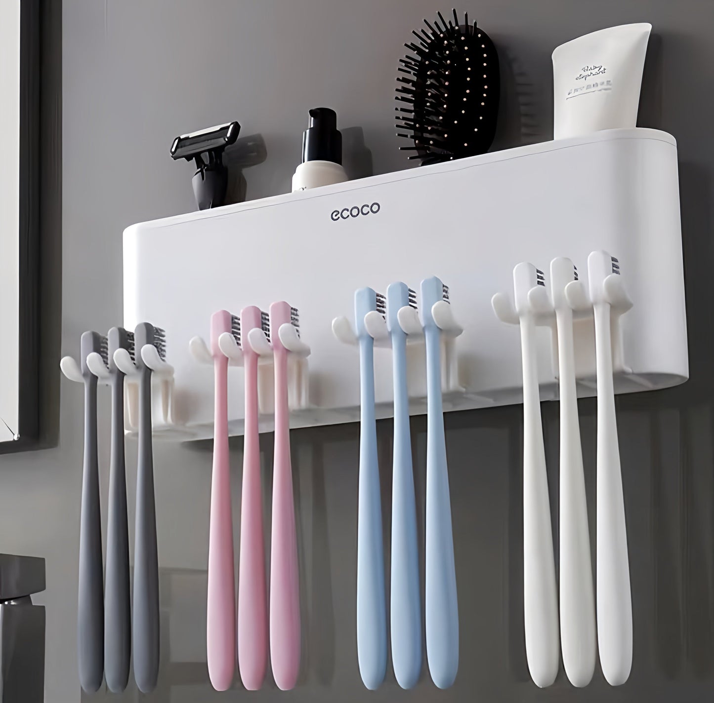Ecoco Toothpaste Dispenser with Cups