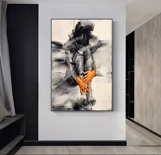 Strokes Woman Art Canvas