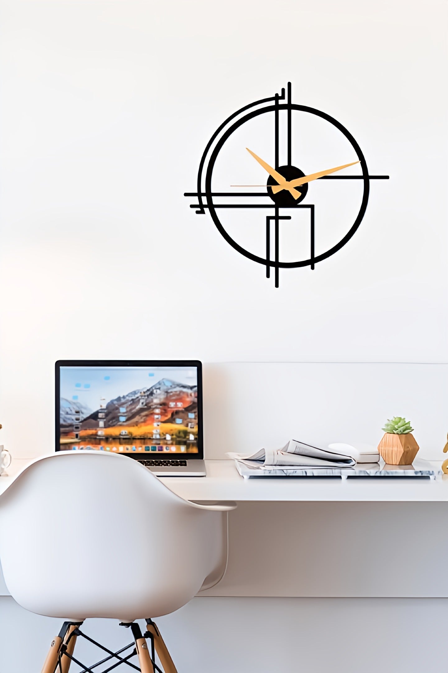 Black Wall Clock