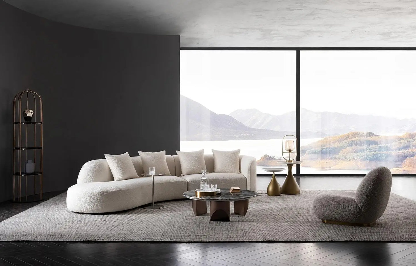 New Trend Modern High Quality Furniture Fabric Single Sofa Leisure Chair Living Room Furniture
