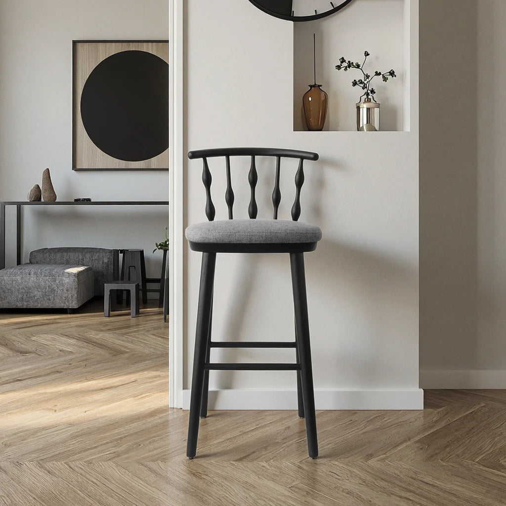 Solid wood modern design bar chair home furniture luxury high chair French retro style retro dining room living room bar stool