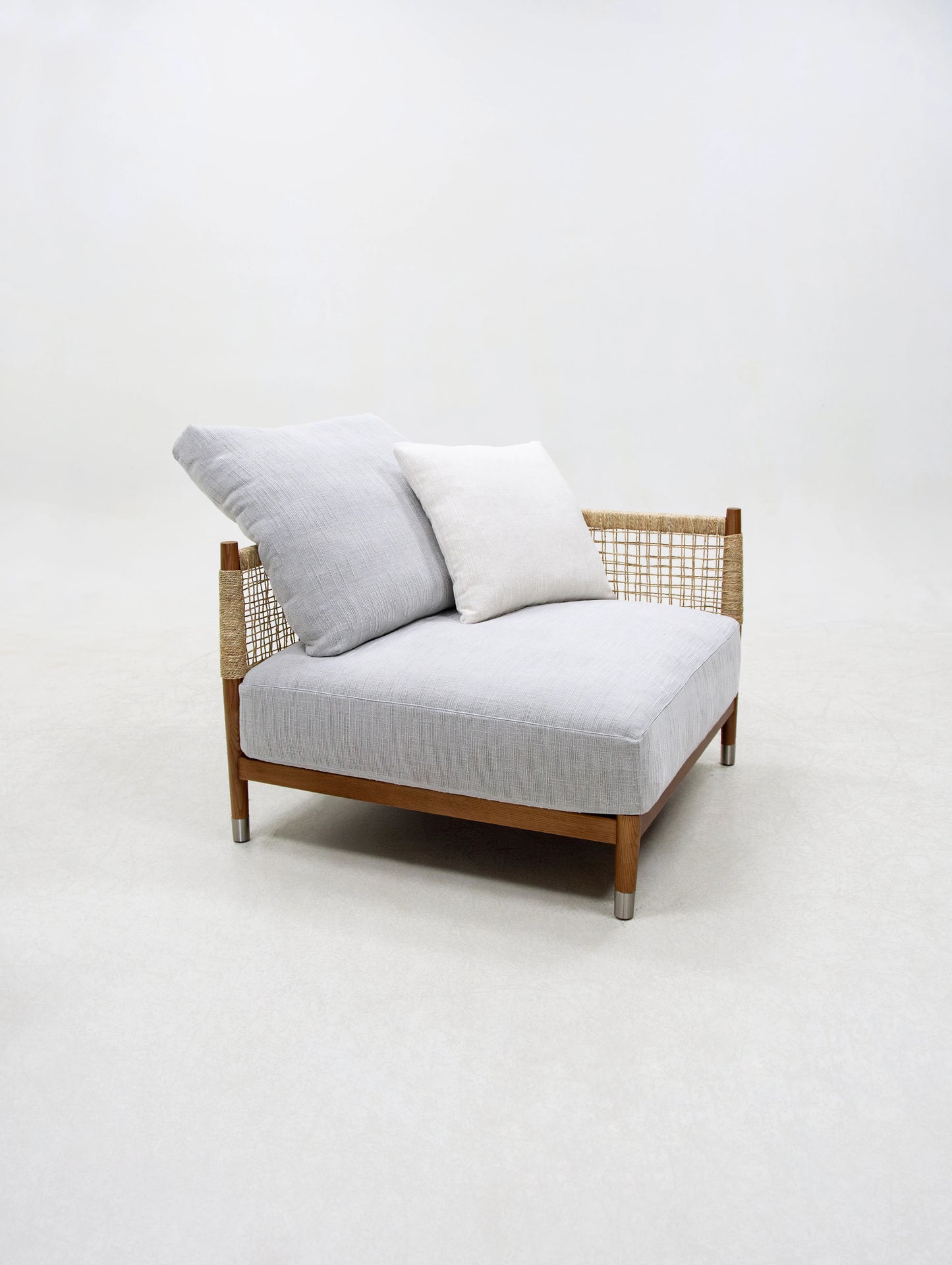 Light Luxury Sabi Wabi Home Living Room Furniture Armchair Leisure Woven Seat Bedroom Home Villa Relaxing Seat Chair