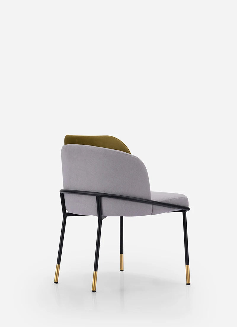 Italian Design Luxury Dining Chairs Modern Home Kitchen and Dining Room Furniture Upholstered Polyurethane Leather/Bar Fabric