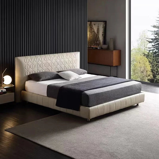 High Quality Italian Design Home Furniture Bedroom Bedding Set Interior Villa Master Room King Loft Apartment Bed