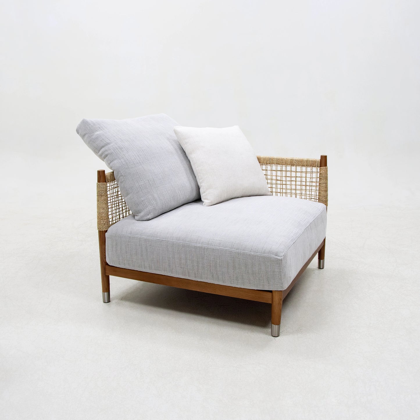Light Luxury Sabi Wabi Home Living Room Furniture Armchair Leisure Woven Seat Bedroom Home Villa Relaxing Seat Chair