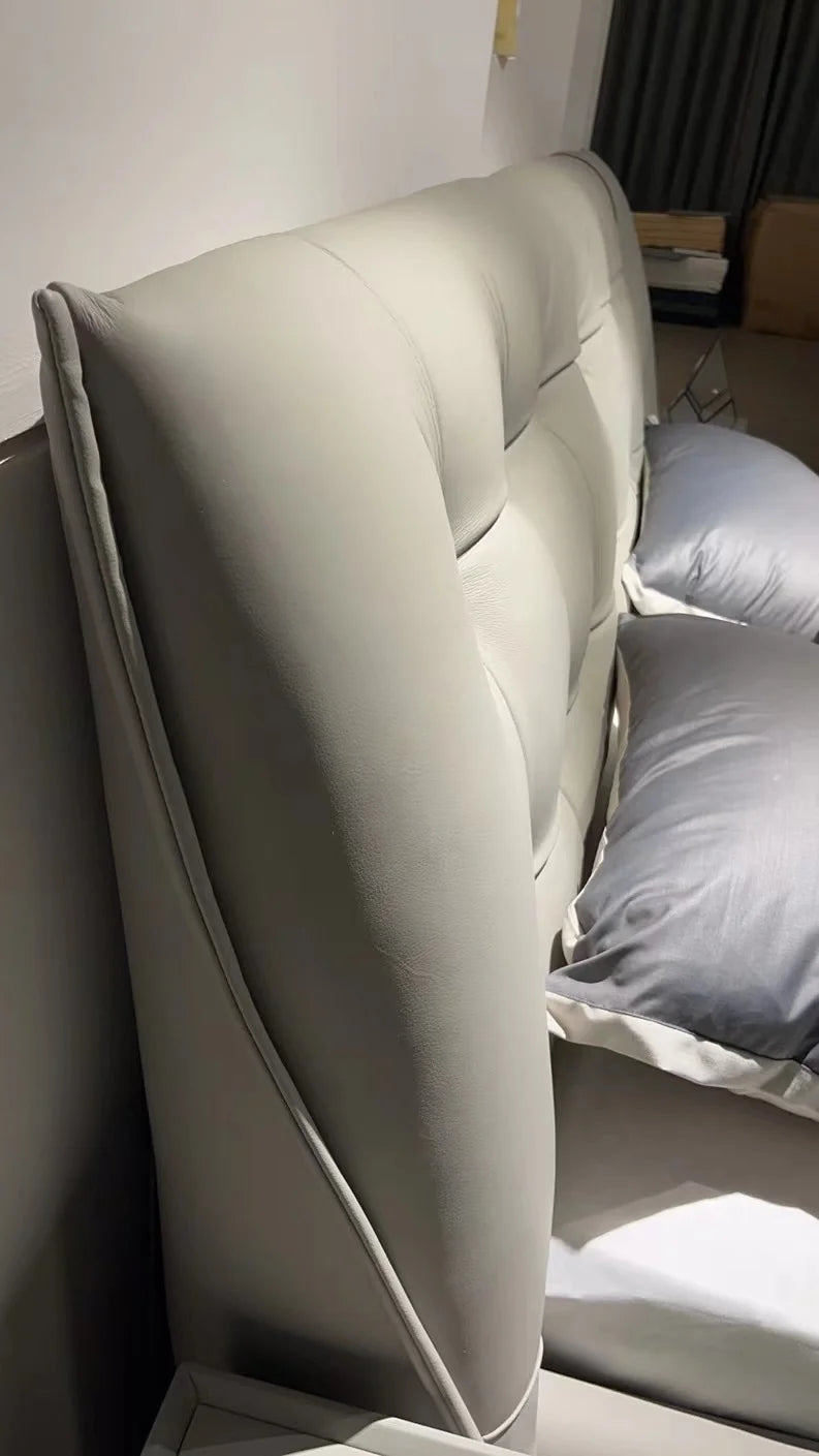 Italian design simple buckle fabric bedroom furniture set 1.8 meters soft mattress home hotel apartment leisure bed room