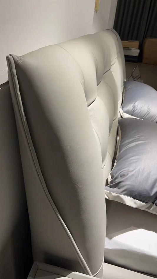 Italian design simple buckle fabric bedroom furniture set 1.8 meters soft mattress home hotel apartment leisure bed room
