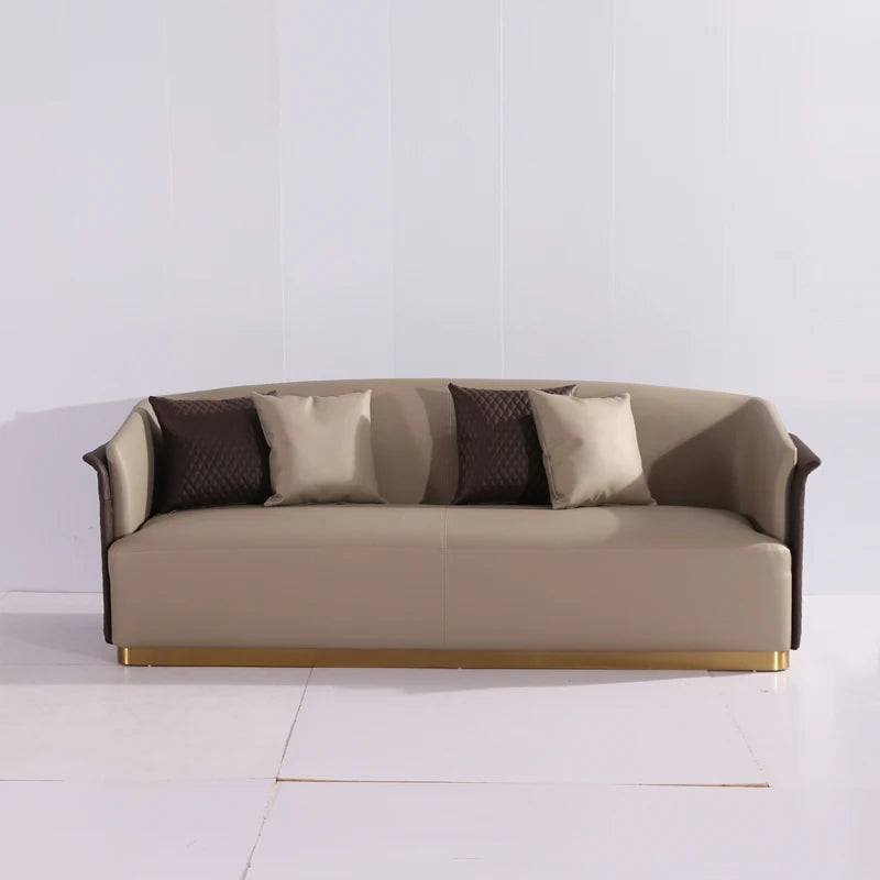 Nordic European Living Room Fabric Sectional Couch Italian Light Luxury Design Villa Home Casa 170cm Hotel Loft Modular Sofa