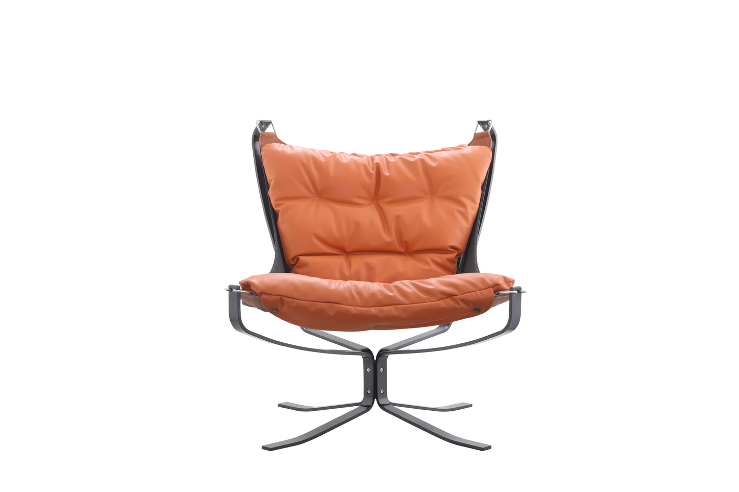 Spanish designer VIP retro living room leisure seat Ottoman villa home furniture master room old leather elegant armchair