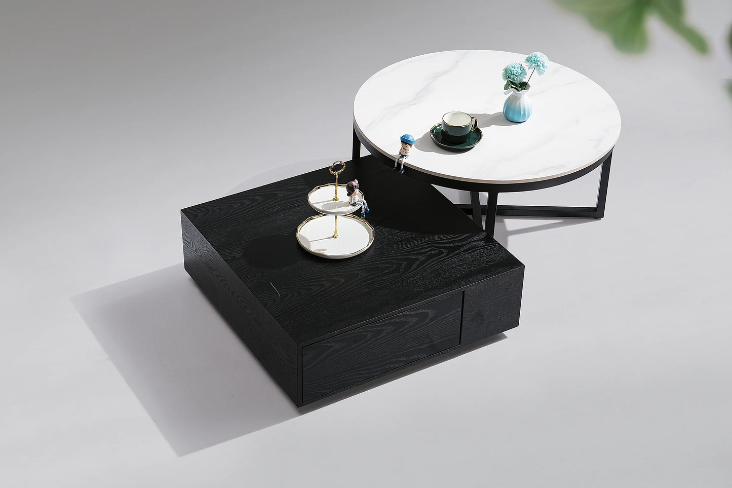Function coffee table wooden drawer living room furniture coffee table set indoor home bedroom combination coffee table home