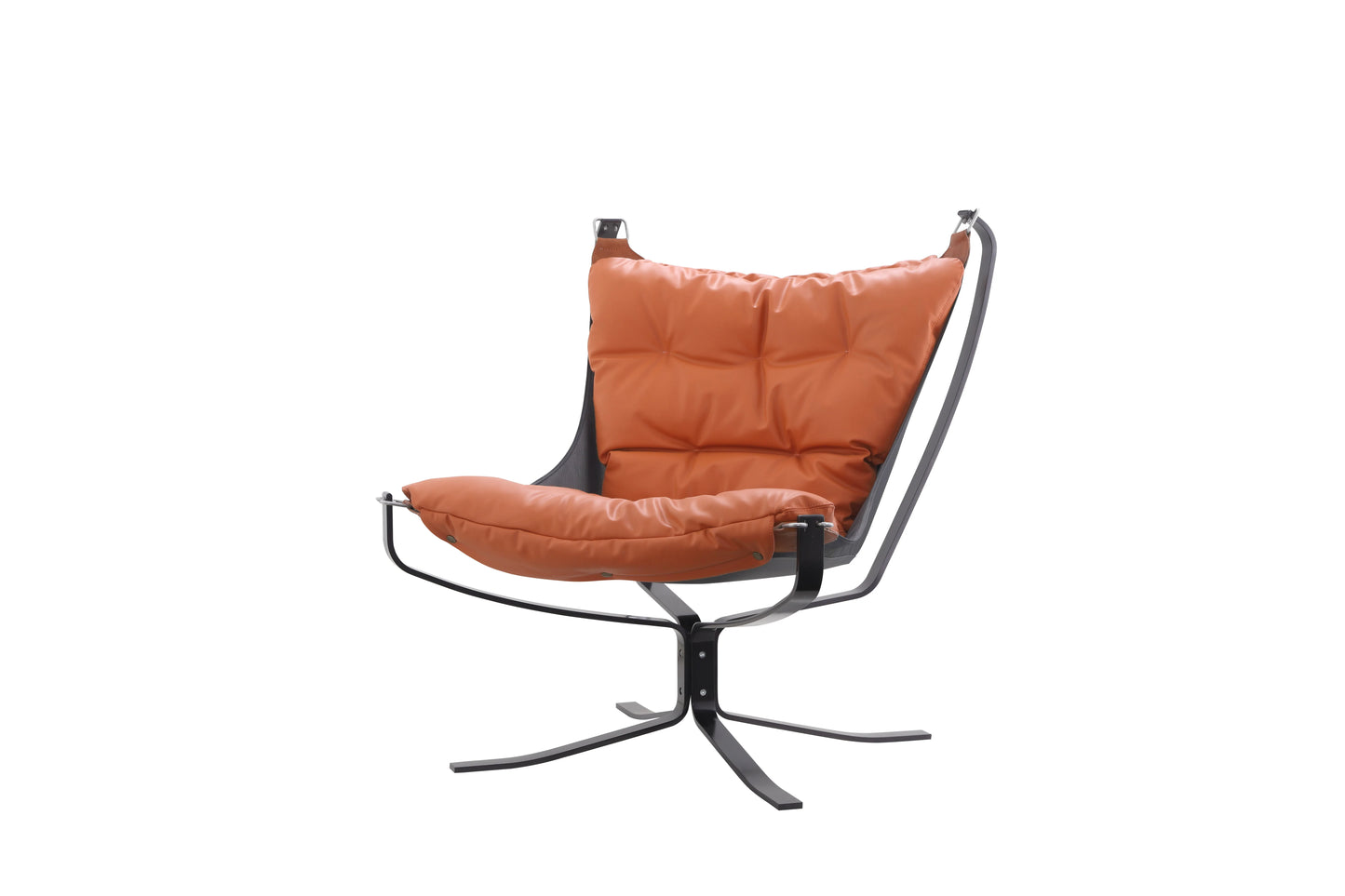 Spanish designer VIP retro living room leisure seat Ottoman villa home furniture master room old leather elegant armchair