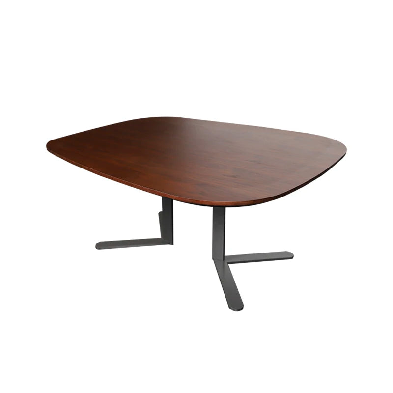 Walnut color living room villa Italian design Nordic side table Modern interior home furniture Simple MDF coffee table
