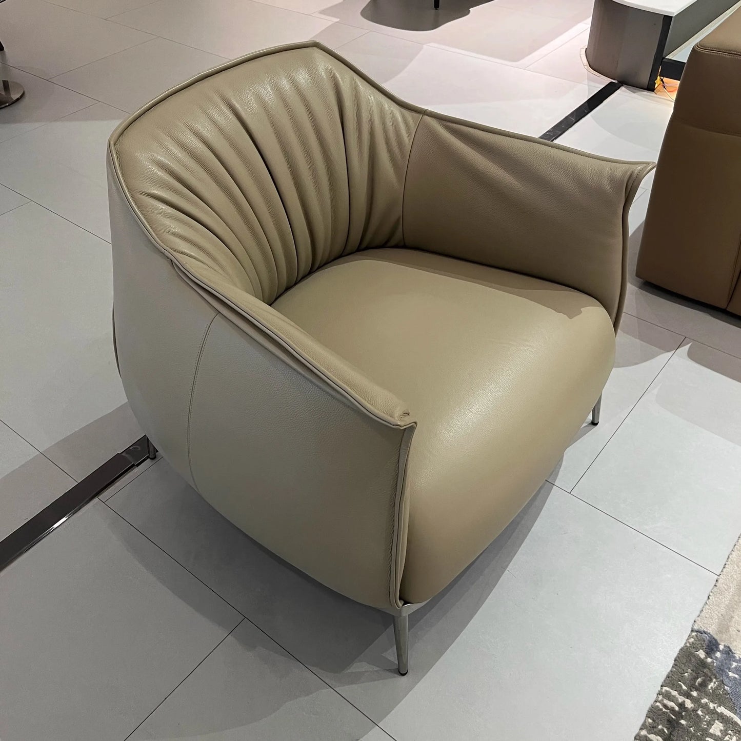Modern Tiger Lounge Chair Single Seat Leather Living Room Bedroom Balcony Lounge Cafe Villa Furniture Loft Armchair