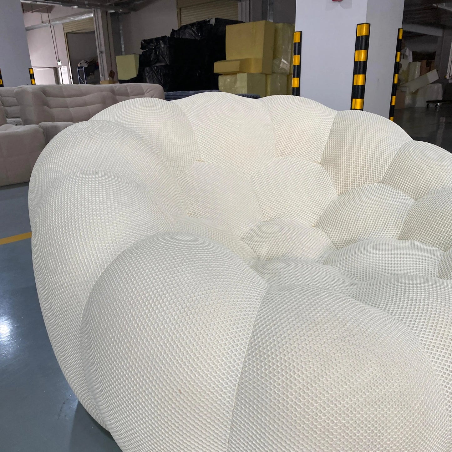 Fashion ball combination sofa comfortable leisure chair foam compression sofa