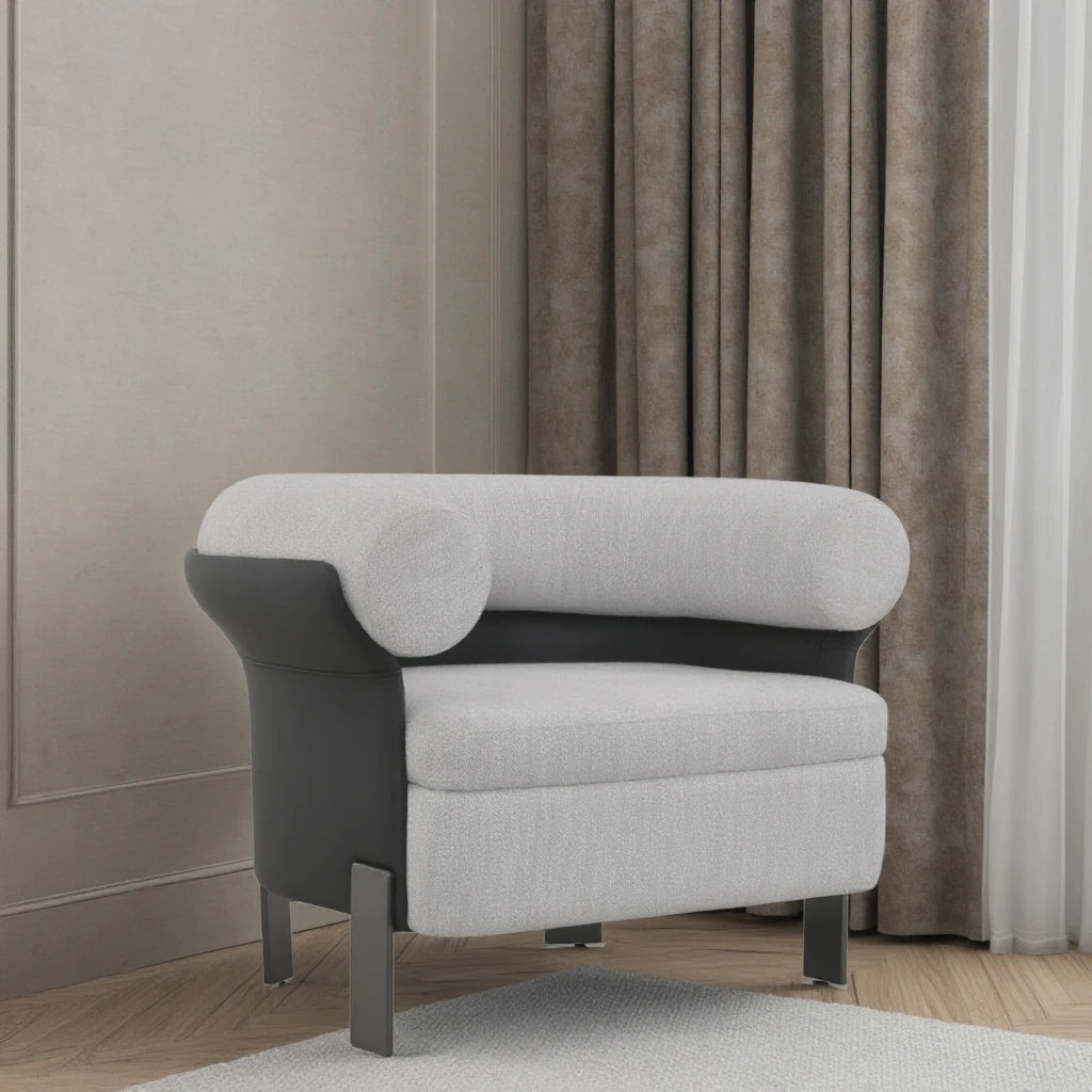 Light Luxury Design Fabric Sofa Armchair Villa Corner Reading Seat Home Interior Living Room Loft Apartment Hotel Chair