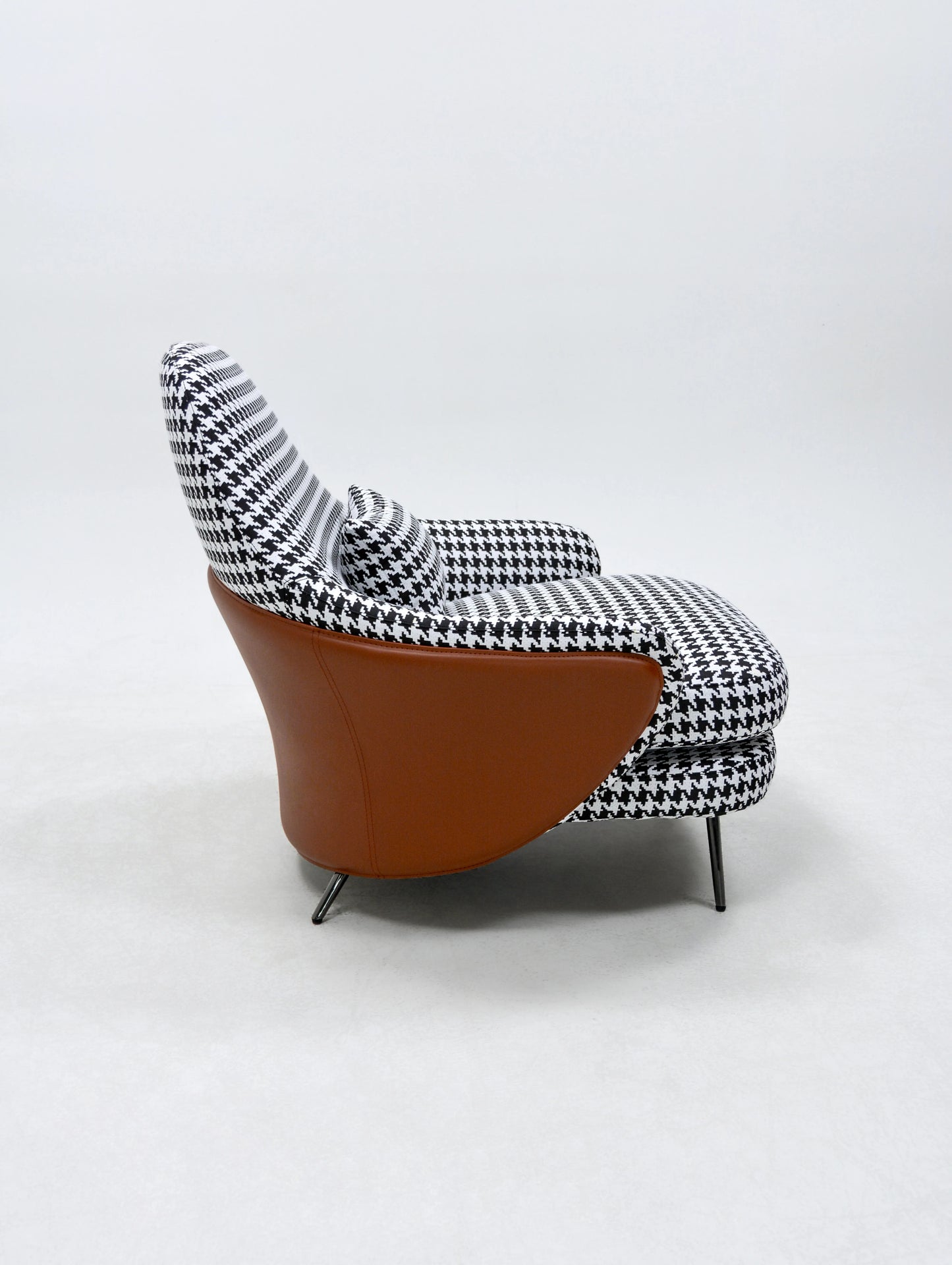 Nordic Modern Leisure Armchair Orange Velvet Dining Chair Household Restaurant Hotel and Catering