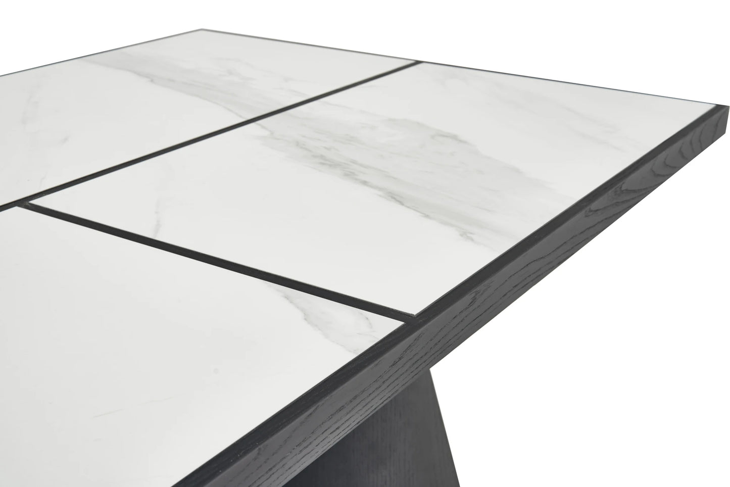 Italian Modern Nordic Style Dining Table Set Handcrafted Stone Furniture WithTop Solid Wood Legs and Metal for Office Use