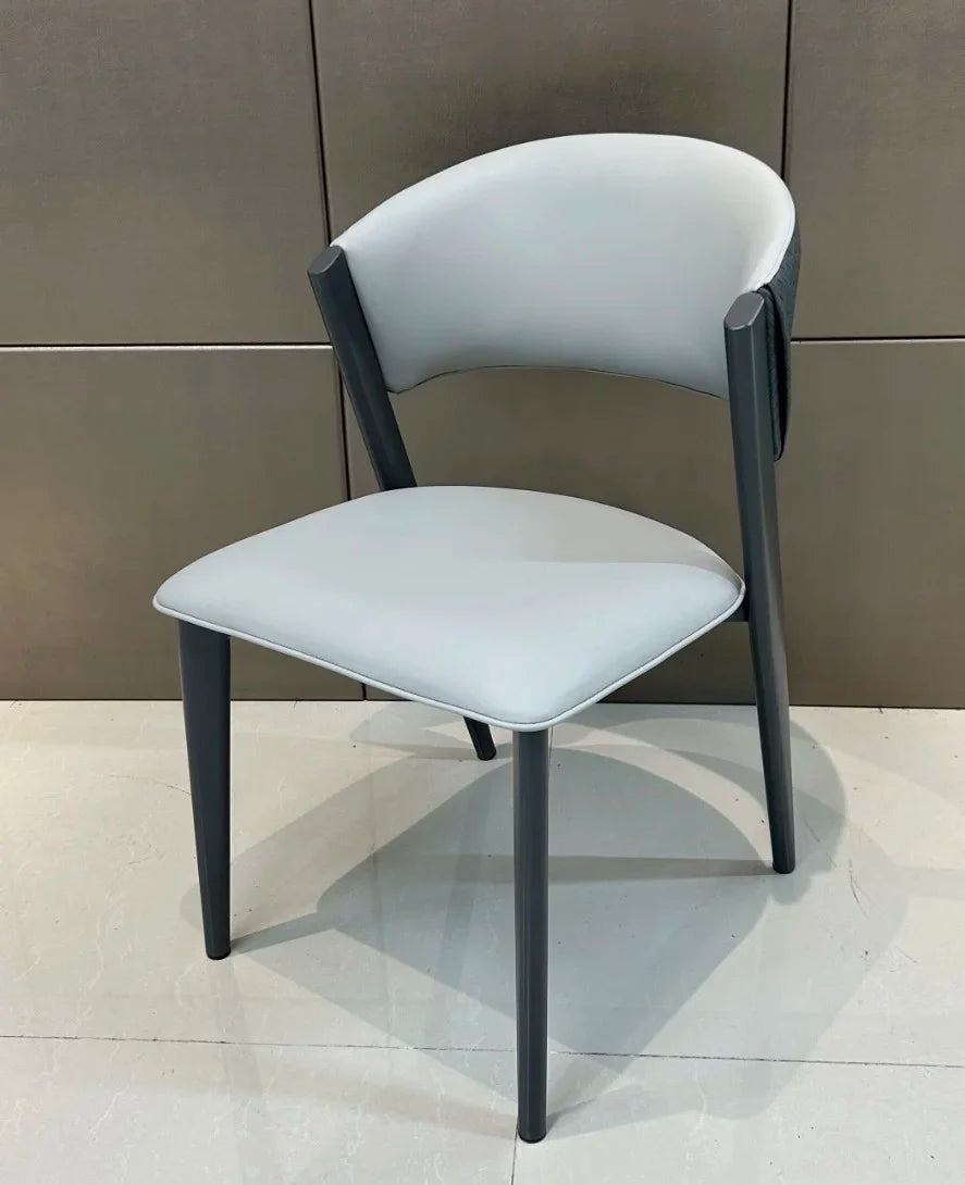Modern Low Price Luxury Upscale Soft Seat Home Villa Kitchen Restaurant Hotel - Light Luxury Design Metal CC Dining Chair