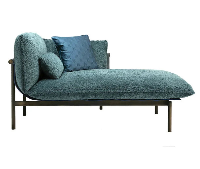 Villa Furniture Stainless Steel Frame Italian Style Connor Sofa Modern Leisure Lounge Chair Luxury Home Leisure Loft Leisure Sofa