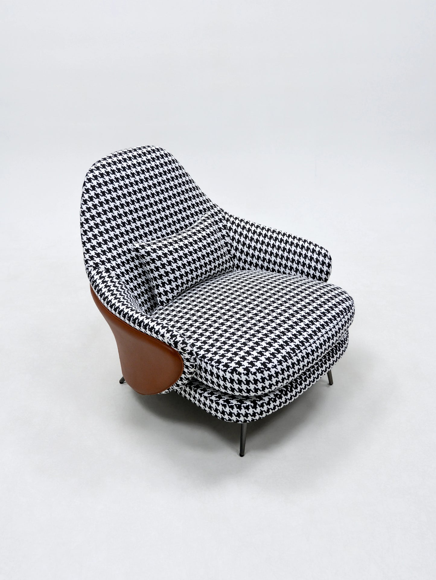 Nordic Modern Leisure Armchair Orange Velvet Dining Chair Household Restaurant Hotel and Catering