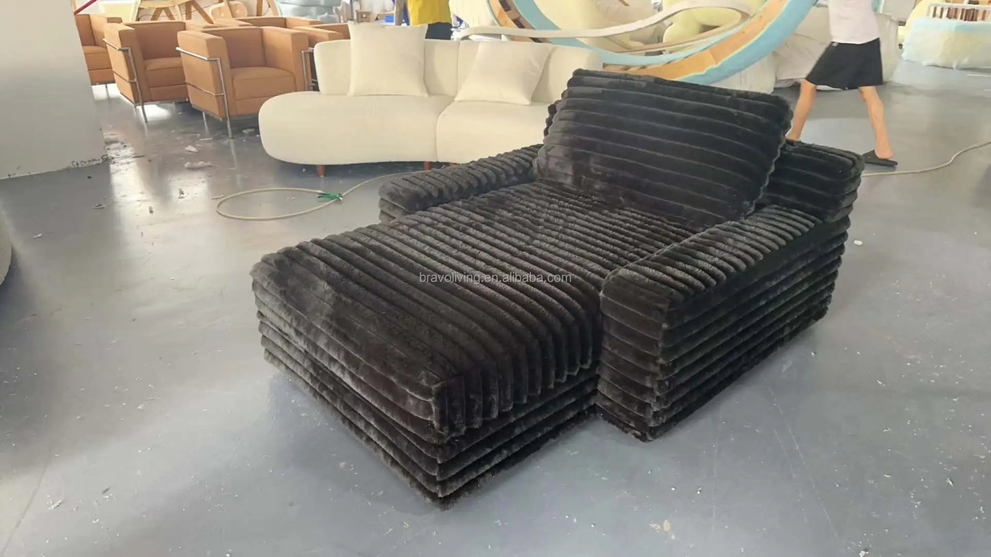 Sofa bed Leisure furniture Home interior design American sofa bed Comfortable design Fluffy material Villa home bed Studio sofa