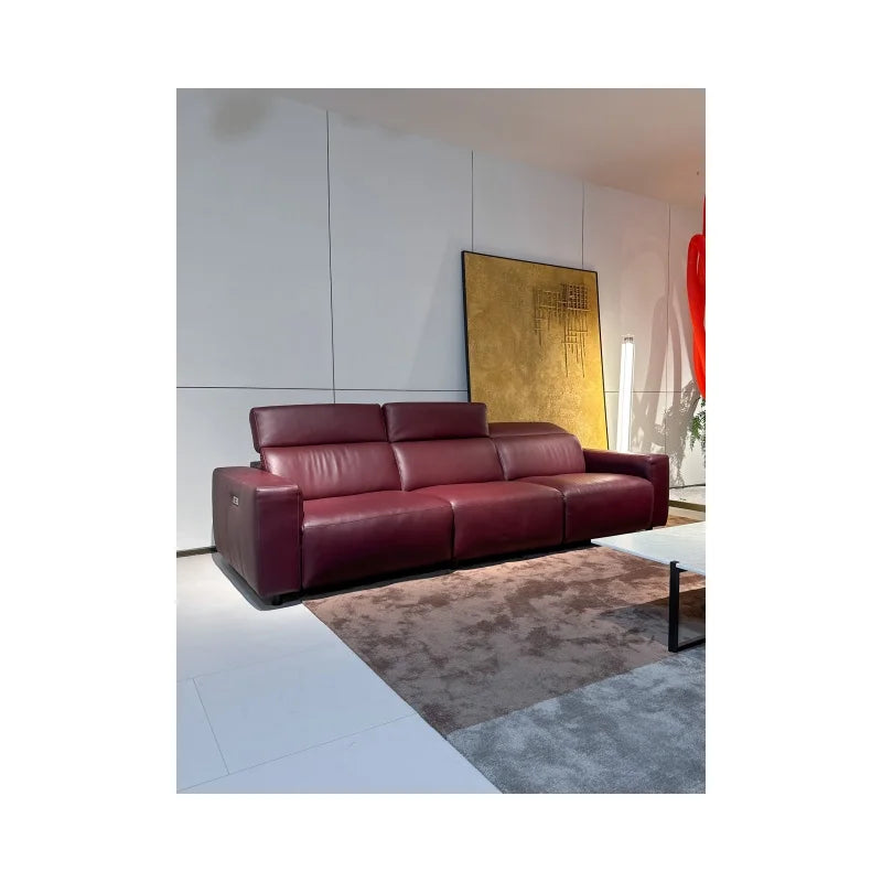 Practical electric recliner sofa Modern home theater recliner leather sofa leather recliner sofa set