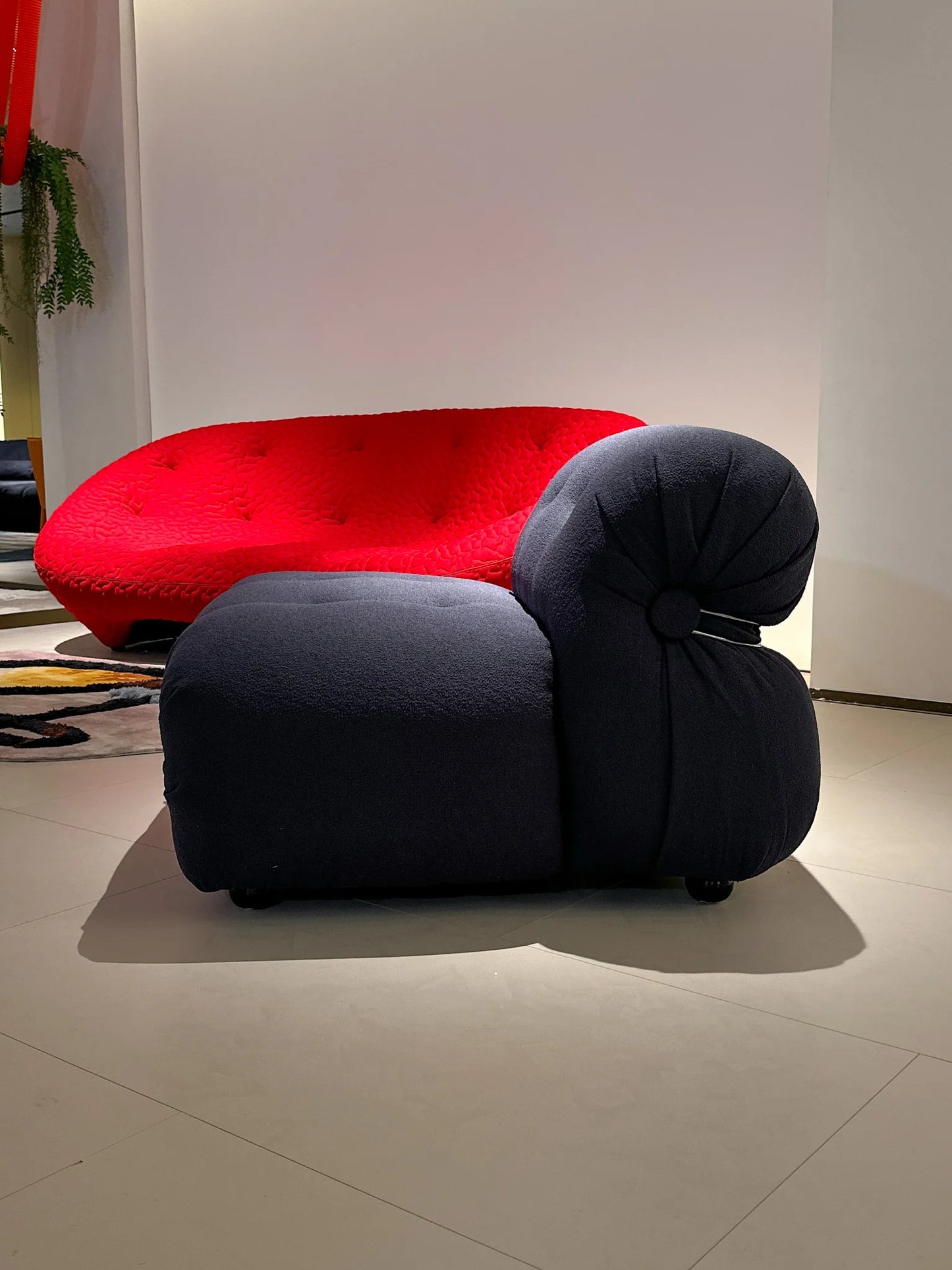 Simple lamb sofa Booker fabric bedroom sofa Lazy simple living room single sofa