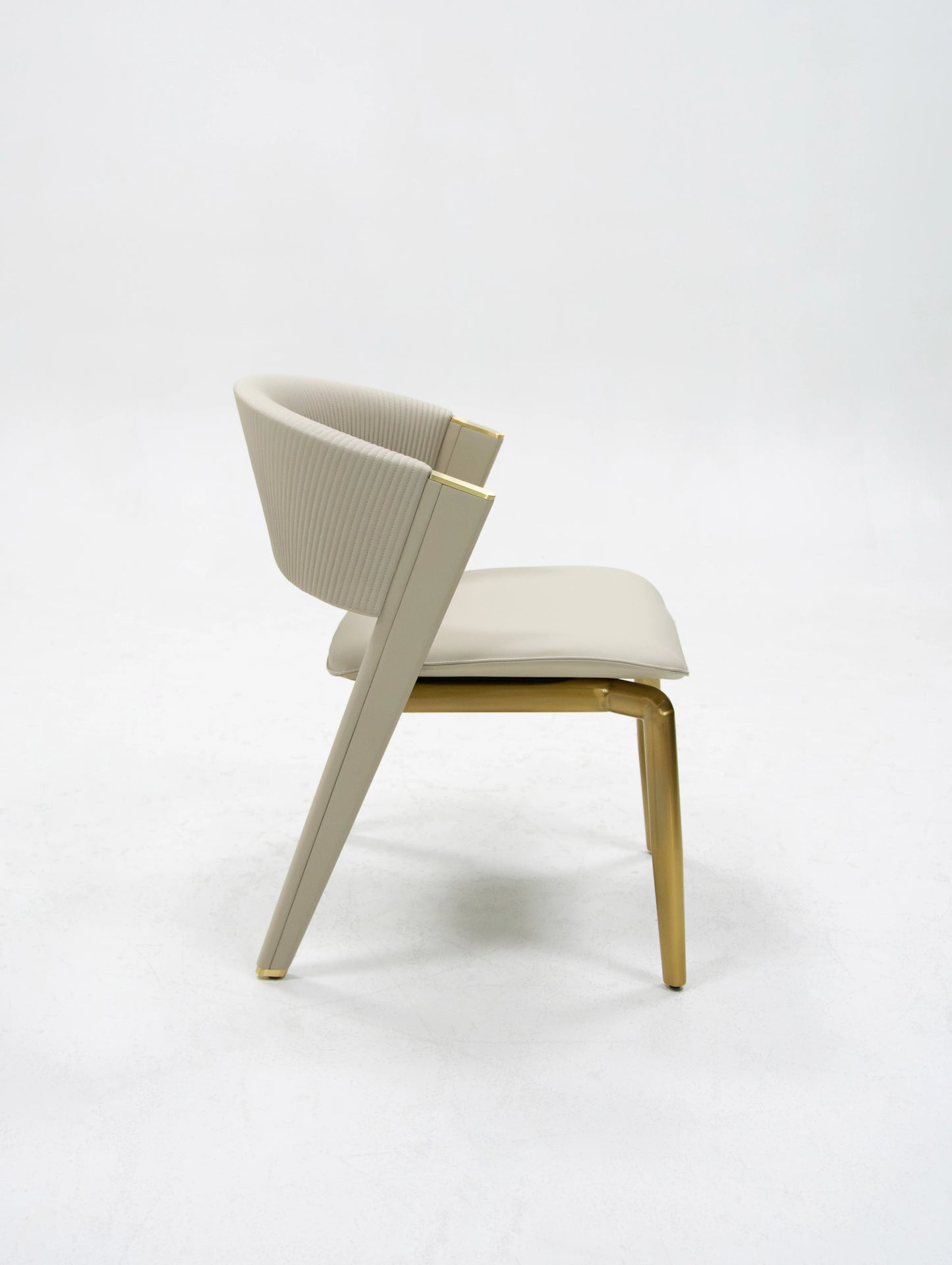 Modern Luxury Dining Chair Home Upscale Villa Mansion Upholstered Model Kitchen Restaurant Hotel - Light Luxury Metal Dining Chair