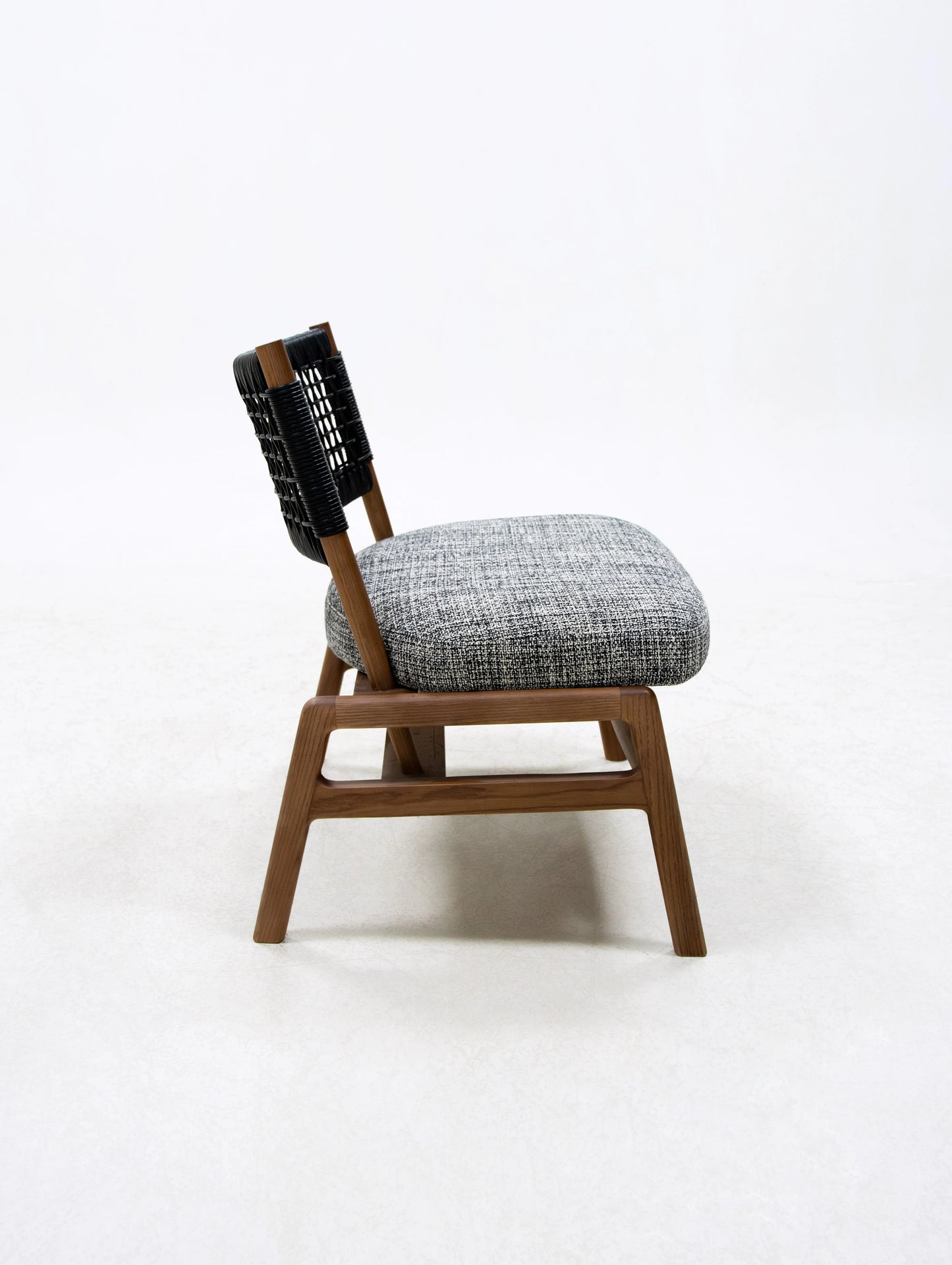 Japan SABI WABI ash wood woven seat armchair home living room bedroom villa wooden leisure home seat