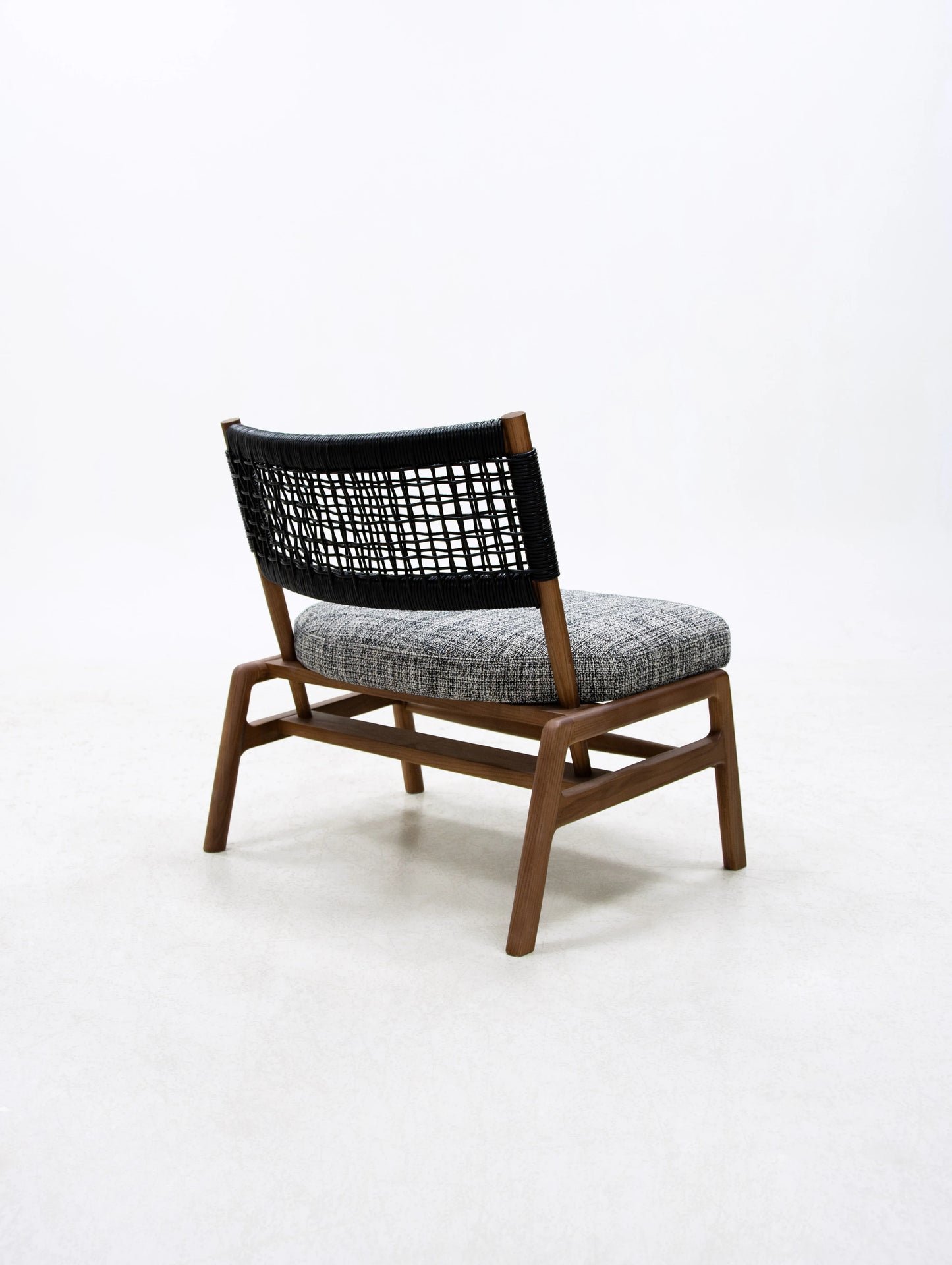 Japan SABI WABI ash wood woven seat armchair home living room bedroom villa wooden leisure home seat
