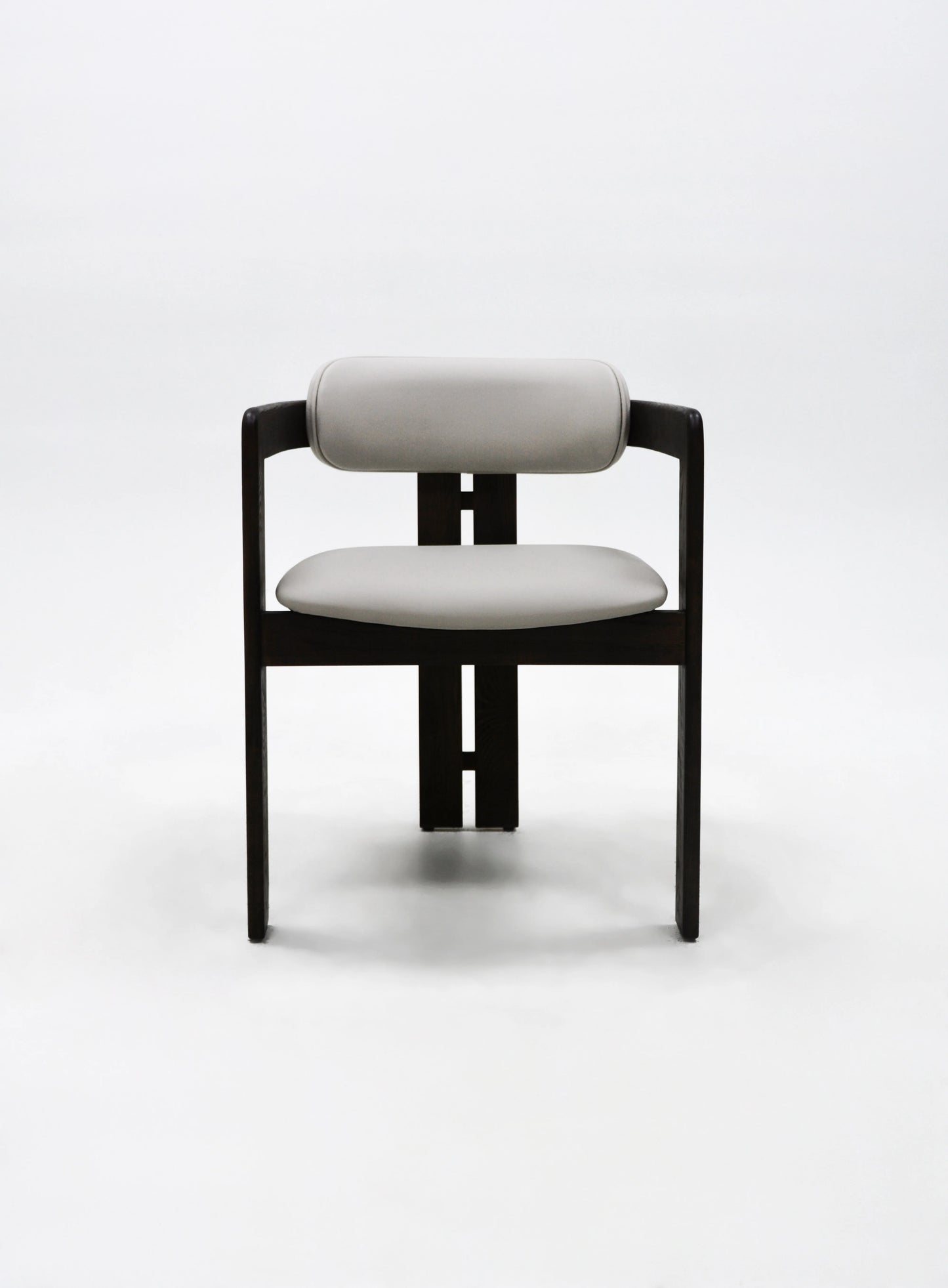 Contemporary Wabisabi Design Grey Wood Frame Fabric Dining Chair Apartment Villa Home Leisure Chair Loft Japanese Dining Chair