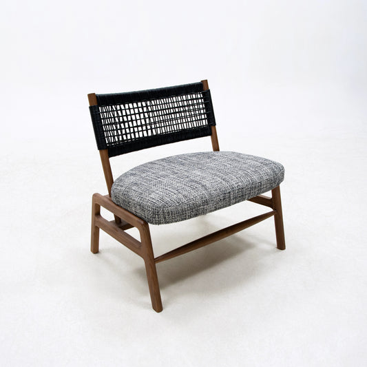 Japan SABI WABI ash wood woven seat armchair home living room bedroom villa wooden leisure home seat
