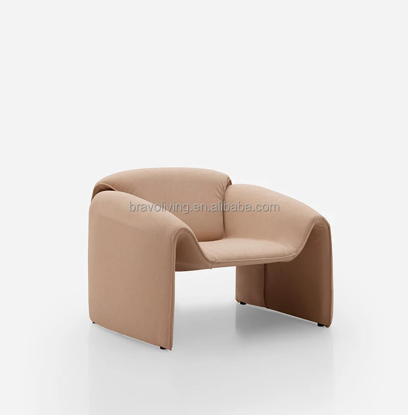 Italian brand modern fabric comfortable single leisure chair simple living room accent chair