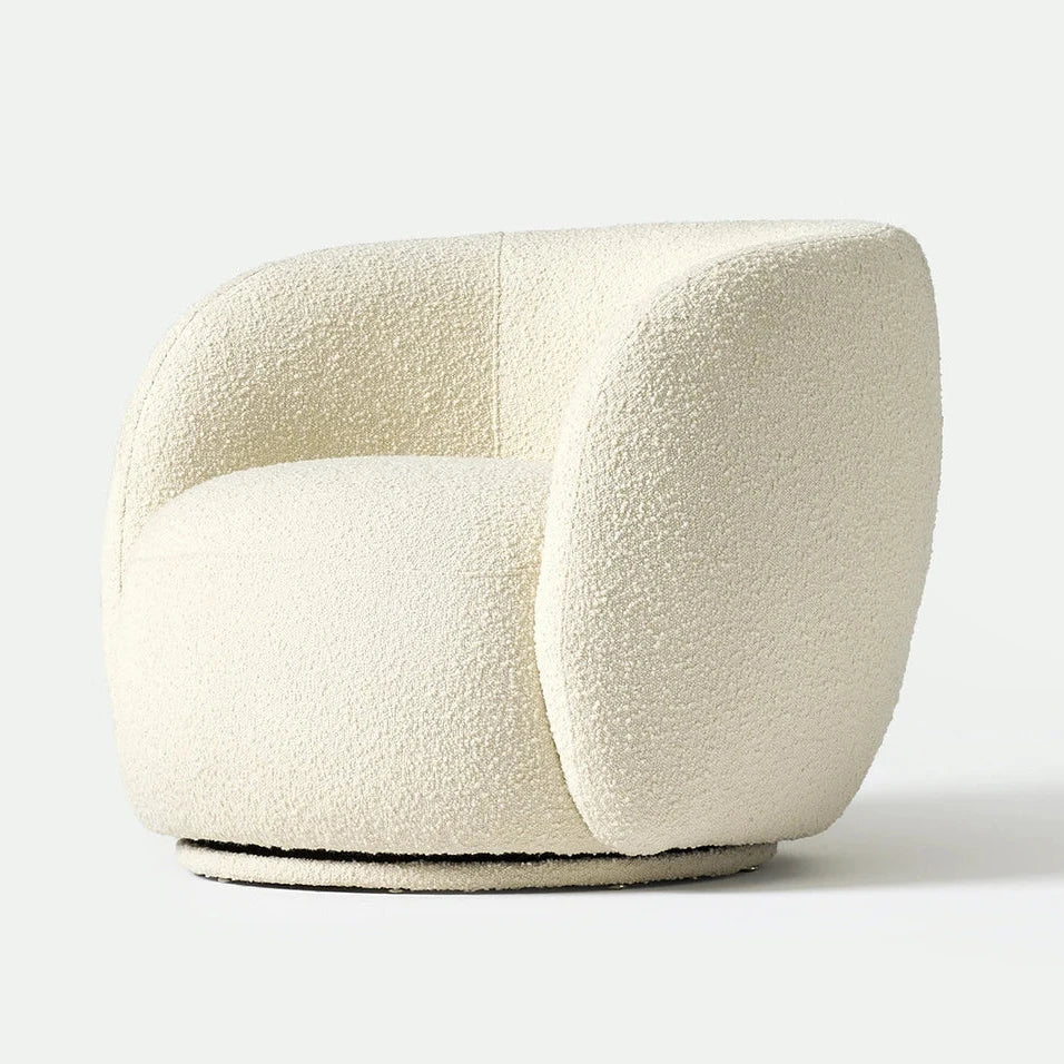 Modern Swivel Single Sofa Armchair Swivel Casual Style Velvet Wooden Living Room Dining Room Outdoor Bar Lobby Children's Lounge Chair